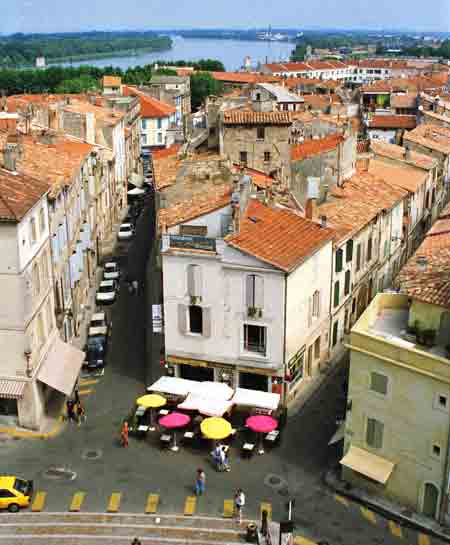 Arles vue du haut des arènes