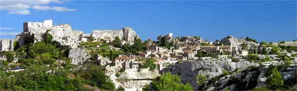 vue générale des Baux de Provence