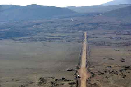 le volcan  plaine des sables