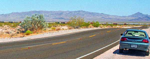 route 66 dans le desert
