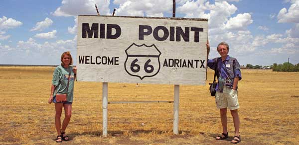 Adrian midpoint of route 66