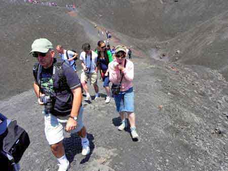 montée a pied etna Sicile