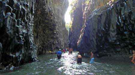 gorges de l'alcantara Sicile