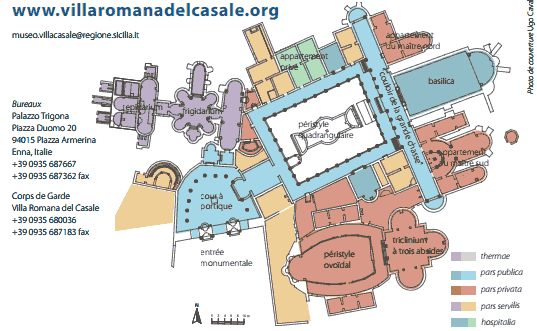 plan de la villa de Casale