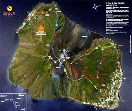 carte trekking stromboli