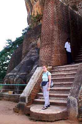 Sigiriya  Sri lanka  rocher du roi lion 