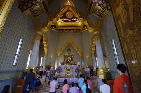 Thailande Wat Traymit - le bouddha en or  Bangkok 