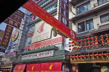 Thailande  Bangkok Quartier chinois