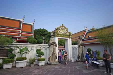 Wat Po : le bouddha couché  Thaïlande  Bangkok 