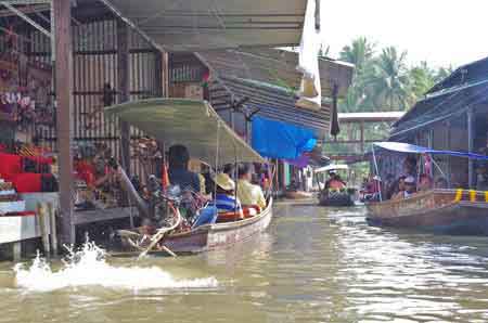 Thailande Damnoen Saduak : jardin flottant