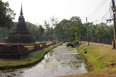 temple historique   de Sukhotha&iuml; - Thailande