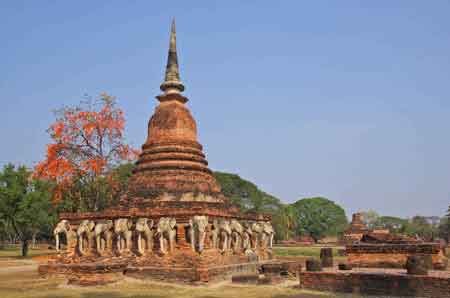 temple historique de Sukhotha&iuml; - Thailande