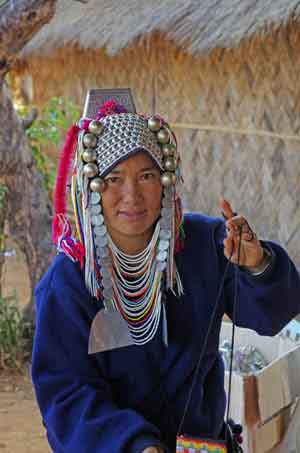 Tha&iuml;lande Chiang Ra&iuml;  Village de la minorit&eacute; Akha