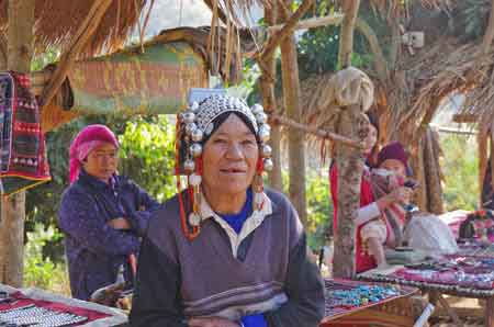Tha&iuml;lande Chiang Ra&iuml;  Village de la minorit&eacute; Akha