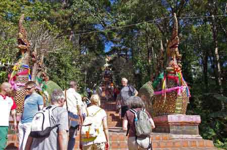 temple Doï Suthep Chiang Maï  Thaïlande 