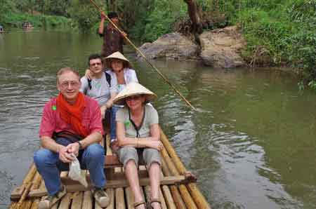 Thailande Mae Sa radeau