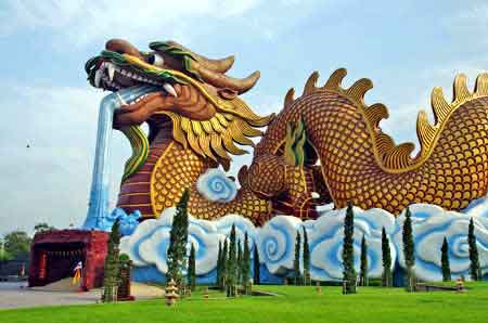 Thaïlande le temple chinois de Suphanburi