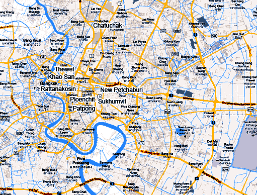 carte de Bangkok