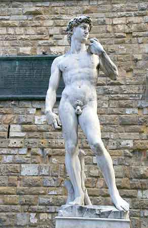 Florence   statue de David Toscane Italie