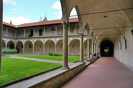 Florence basilique Santa Croce  Toscane Italie