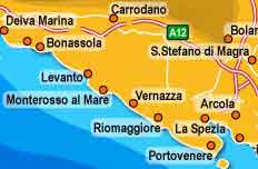 carte de CinqueTerre 