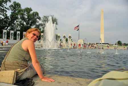 memorial National mall Rainbow pool Washington DC  