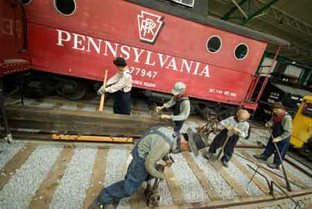 Musée  train  Pennsylvanie  Strasburg  