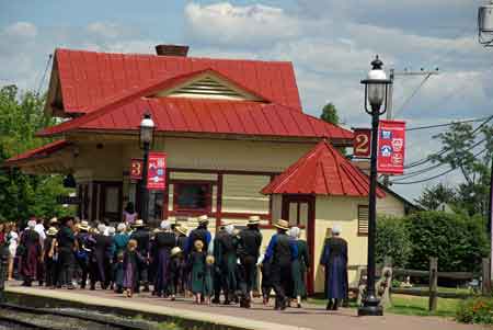 Musée  train  Pennsylvanie  Strasburg  