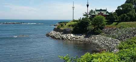 Cliff walk à Newport Rhode Island 