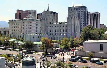 temples  centre religieux mormon Salt Lake City Utah  
