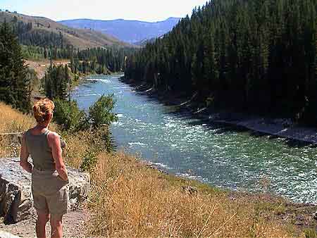 snake river  vers Hoback Wyoming 