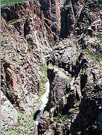 Black canyon de la Gunnison Colorado