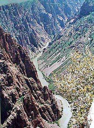 Black canyon de la Gunnison Colorado