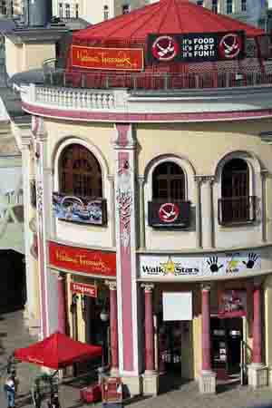 Vienne : le Prater, la grande roue : Madame Tussaud
