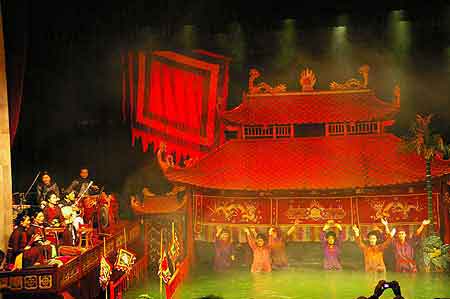 Hanoi Théâtre de marionnettes sur l'eau Vietnam