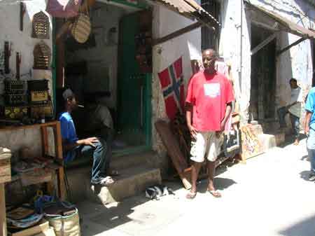 Stonetown  quartier Darajani  Zanzibar Tanzanie
