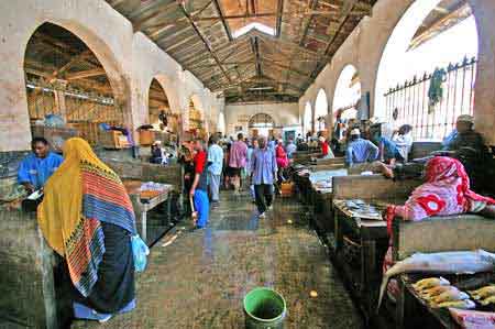 marché couvert Stonetown Zanzibar Tanzanie